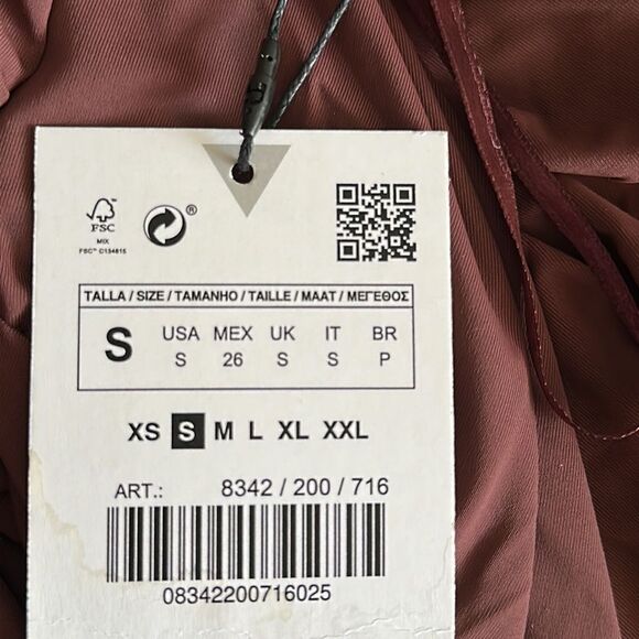 ZARA | Dark Brown | CUT OUT ASYMMETRICAL DRESS - Picture 12 of 12